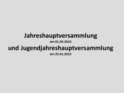 Jahresrückblick 2015